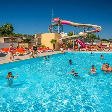 Zecamping 4 1Km Plage Parc Aquatique Pet Friendly Mobil-Home Tv Clim キャンプ場 4*